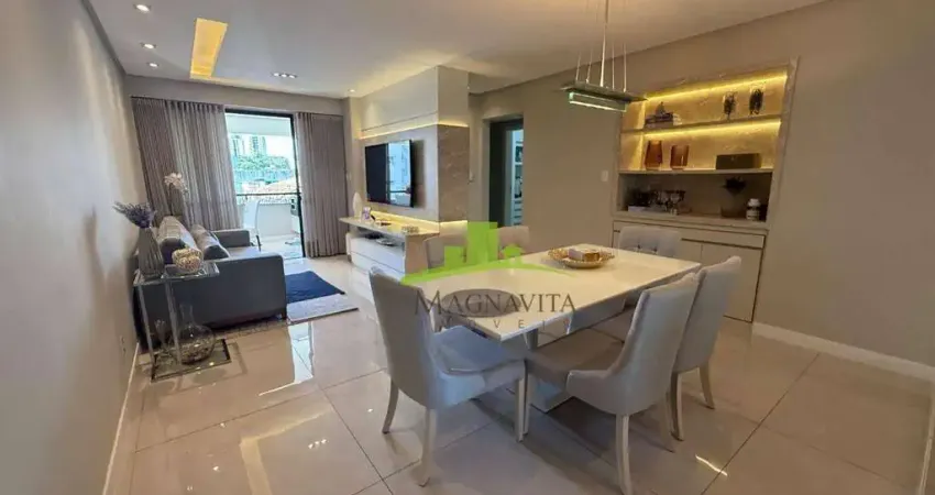Apartamento à Venda na Graça, Edifício Maison Graça, 103m², 3/4, 2 Suítes, Varanda Gourmet, 2 Vagas, Rua Plana. Alto Padrão e Localização Nobre!