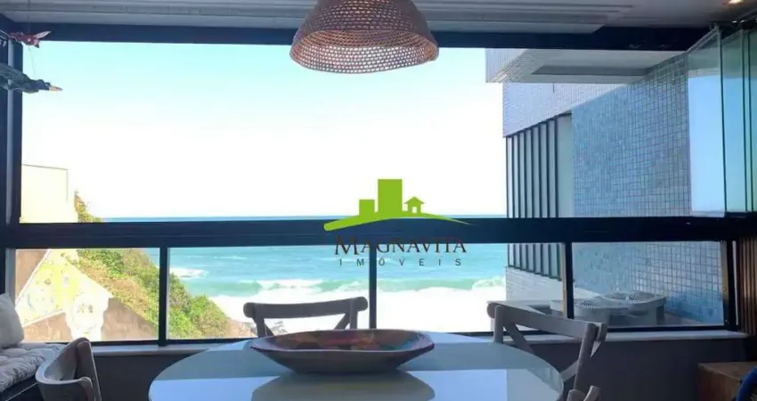 TERRAZZO RIO VERMELHO, apartamento à Venda, Frente Mar, 60m², 1 Quarto, Sala, Varanda, Lavabo, Semi-Mobiliado, 2 Vagas, Pé na Areia – Salvador, Bahia