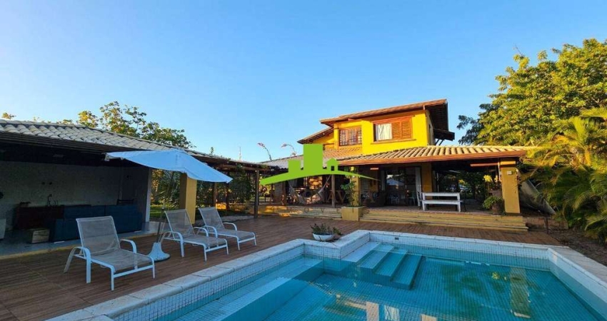 RESERVA IMBASSAÍ. Casa de Praia à Venda no Alto das Bromélias, 350m², 4 Suítes, Piscina Privativa, Área Gourmet, Lote 1.700m². Esquina, Mobiliada!