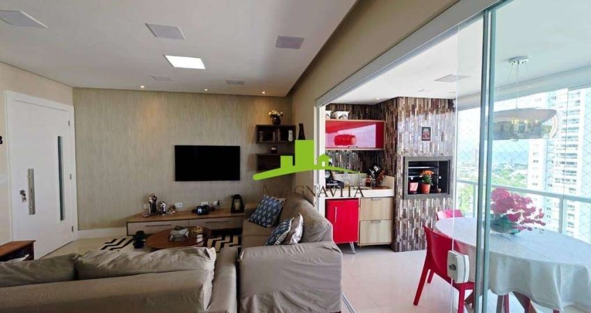 Greenville.  Apartamento à Venda no Platno, Patamares, 110m², 3 Suítes, Vista Mar, Semi-Mobiliado, Varanda Gourmet. 2 vagas. Alto Padrão e Segurança.