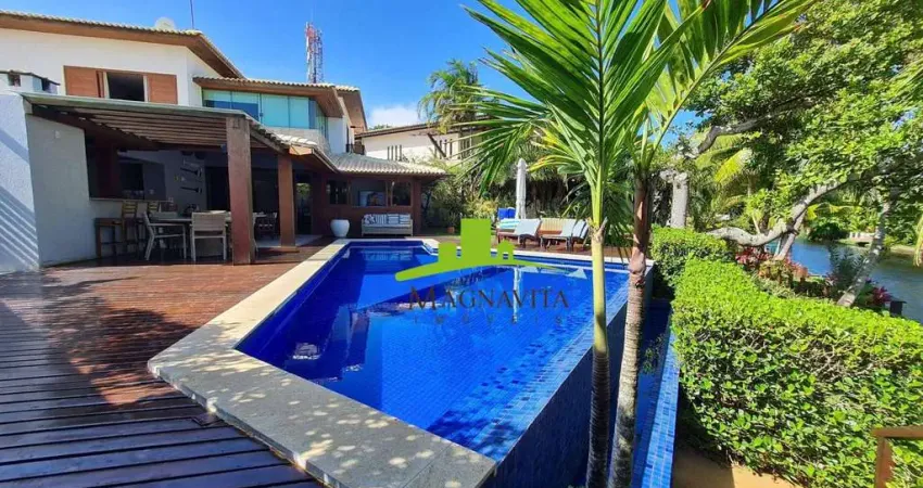 Porto Busca Vida Resort. Casa de Luxo à venda, 400m², 4 suítes, Gabinete, Nascente, Piscina com borda infinita, Vista para o Rio, TOTALMENTE MOBILIADA