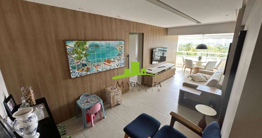 Colina A. Bosque Patamares. Apartamento 3 quartos à Venda, 80m², Varanda Gourmet, PORTEIRA FECHADA, Andar Alto, 2 vagas, Infraestrutura completa