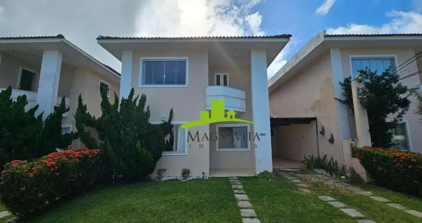 Casa à venda com 180m². foz do joanes, villa di santorini. 4 quartos, 3 suítes, área gourmet, nascente. segurança 24h. proximo a praia de buraquinho