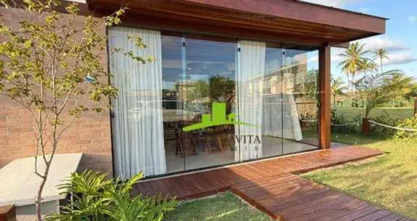 Imbassaí privilege. casa à venda 2 suítes, 100,50m², alto padrão, porteira fechada, climatizada, mobiliada pela romanzza, eletros brastemp, jardim