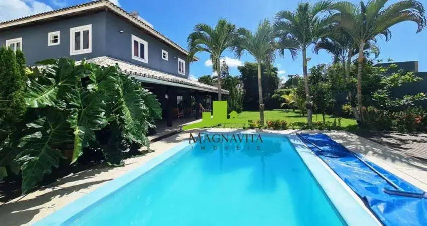 Priscila dutra. casa alto padrão à venda com 4 suítes, 360m², piscina, área gourmet, energia solar, 750m² de terreno, vilas do atlântico. oportunidade