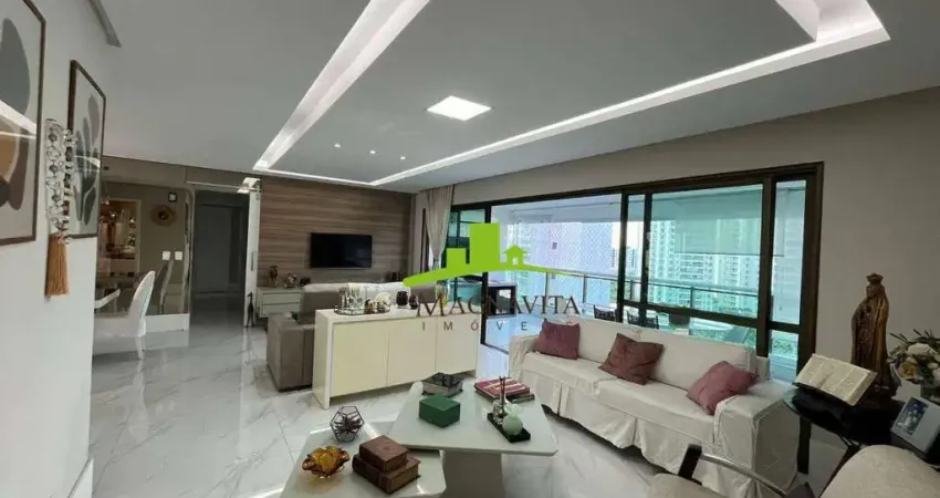 Le parc. apartamento à venda 3 suítes, 166m², varanda gourmet com churrasqueira, vista para o clube, 3 vagas + depósito. alto padrão. salvador