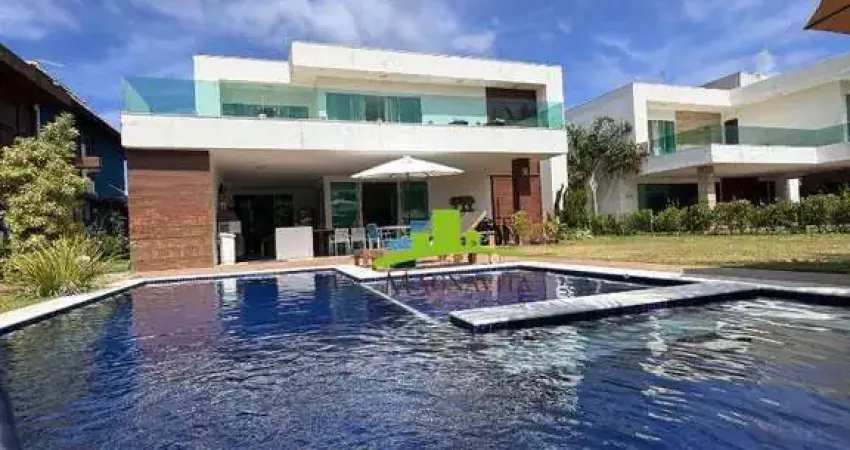 Guarajuba. mansão luxuosa à venda, 5 suítes, piscina, espaço gourmet, porteira fechada, frente mar. alto padrão. 230m da praia. condomínio exclusivo