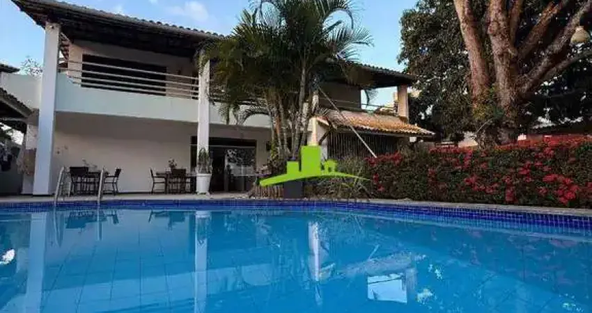 Itaigara. mansão à venda com 5 suítes em condomínio fechado, piscina com cascata, 958m² de terreno, área construída 600m², alto padrão, casa de luxo