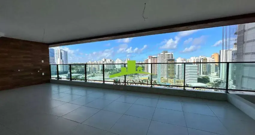 Belvedere hill residence, caminho das árvores. apartamento alto padrão à venda, 210m², 4 suítes + gabinete, 4 vagas, nascente, torre única lazer total