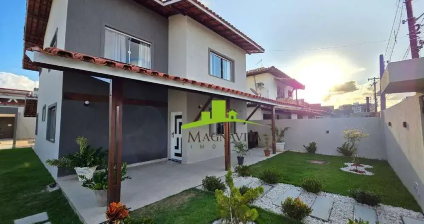 Vilas do atlântico. casa à venda reformada, 221m², 4 quartos, 1 suíte, piscina, energia solar, área gourmet, segurança, alto padrão. pronta para morar