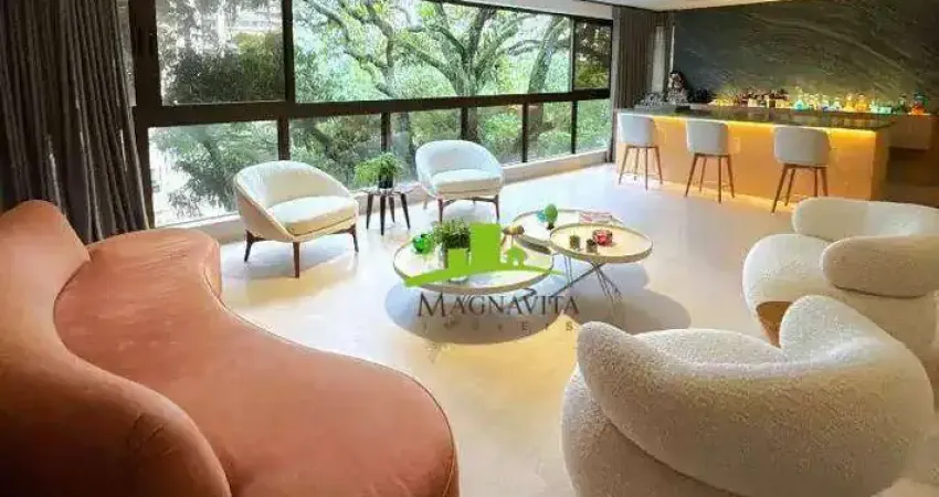 Mansão José Martins Catharino. Apartamento Alto Luxo à venda, 241m², 3 suítes, 4 vagas, Varanda Gourmet, Nascente, Mobiliado, na Graça, Salvador.