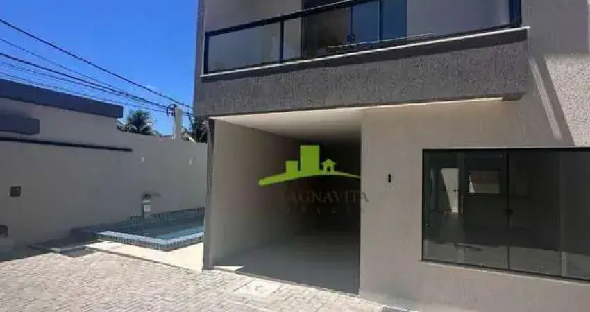 Casa alto padrão à venda, condomínio fechado. pitangueiras, 165m², 4 suítes, lavabo, varanda, porcelanato, piscina. área gourmet. r$ 650.000,00