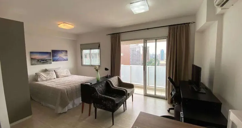 Studio com 1 dormitório para alugar, 33 m² por R$ 5.134,82/mês - Santo Amaro - São Paulo/SP