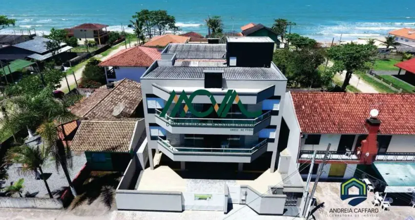 Apartamento face praia, em itapoá, mobiliado, com ar-condicionado!
