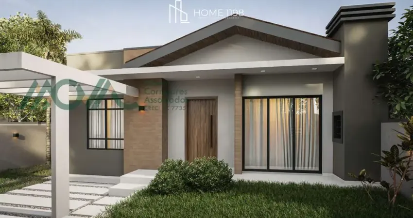 Aluguel mensal em itapoá - casa de esquina nova com 3 quartos sendo uma suíte - 300 metros da praia