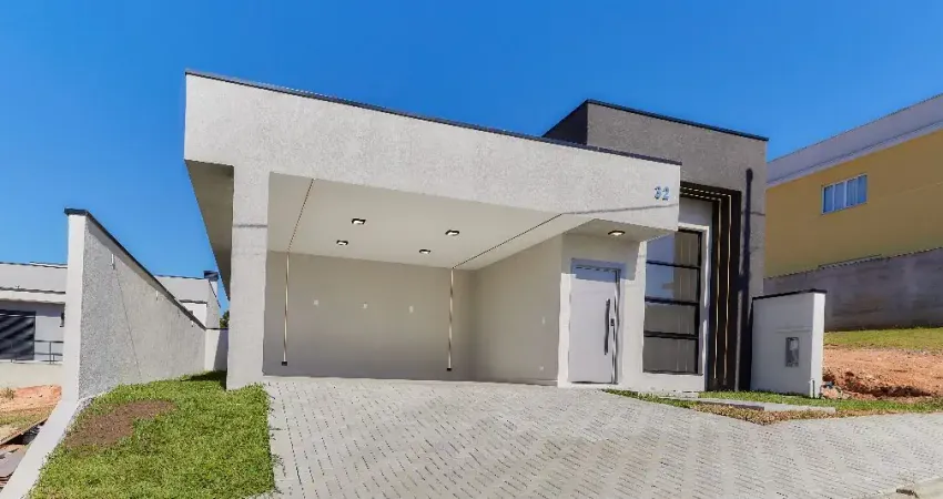 Linda casa térrea em condomínio fechado - centro de campo largo - pr