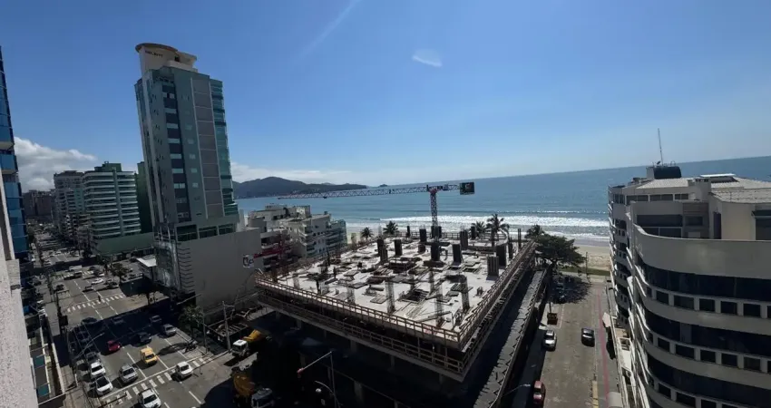 Apartamento frente avenida com vista para o mar  á venda em meia praia, itapema (sc)