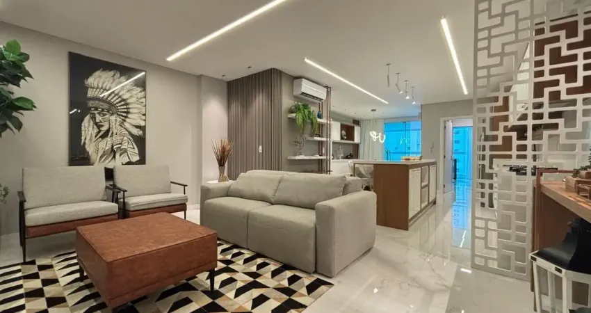 Apartamento mobiliado e decorado com 40% de entrada á venda em meia praia, itapema!