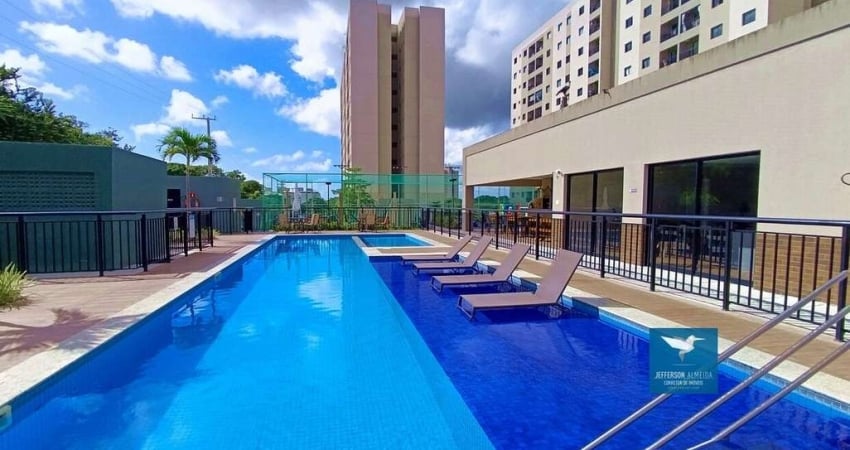 Apartamento Novo Pronto Para Morar na Região do Lago Jacarey, Andar Alto Varanda, Nascente, 02 Quartos, 02 Banheiros, 51m2, 01 Vaga e Lazer Completo