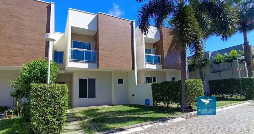 Casa Duplex em Condomínio na Região Central de Eusébio, 03 Suítes, Master com Closet e Varanda, 111m2, 02 Vagas. Próximo ao Centro e Avenida Eusébio de Queiroz. Lazer Completo