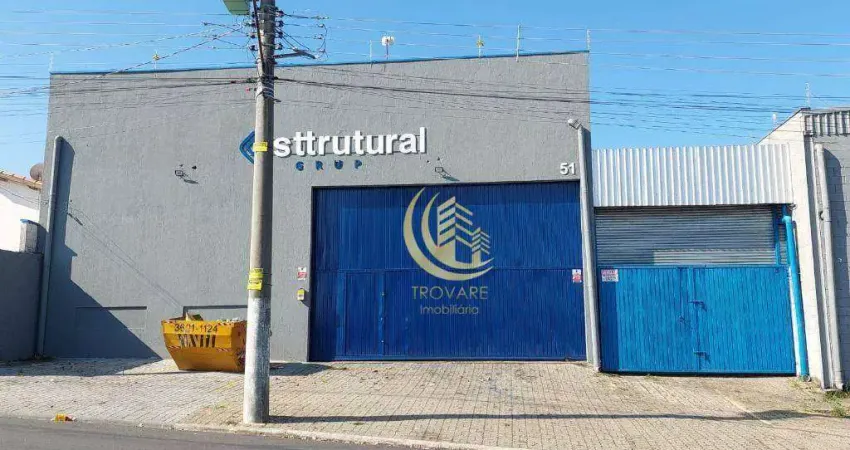 Galpão para alugar, 825 m² por r$ 11.431,00/mês - quinta das frutas - taubaté/sp