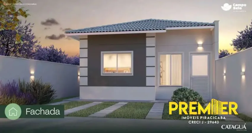 LANÇAMENTO DE CASAS NO JUPIA ,CONDOMINIO CAMPO BELO EM PIRACICABA
