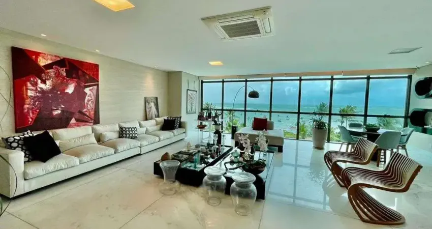 Apartamento de alto padrão com 4 suítes a beira mar de ponta verde
