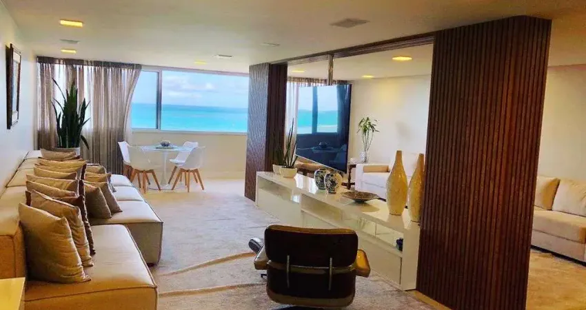 Apartamento com 220 metros a beira mar de ponta verde