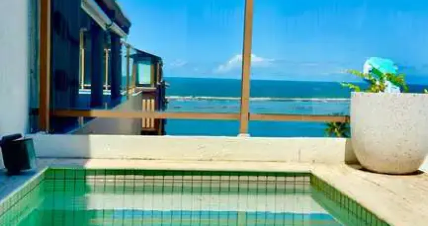 Cobertura a beira mar no condomínio barra bali em barra de são miguel