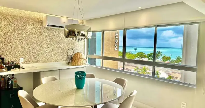 Apartamento com 155 metros em frente a roda gigante na beira mar de pajuçara