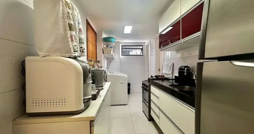 Apartamento no vera arruda com 3 quartos + varanda completo de móveis planejado