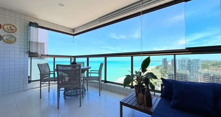 Apartamento pé na areia no gran Marine todo pronto com linda vista para o mar