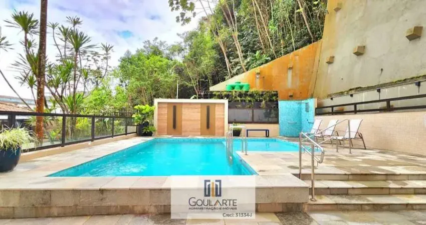 Apartamento alto padrão com 3 dormitórios sendo 1 suíte, lazer completo no condomínio -  pitangueiras-guarujá/sp.