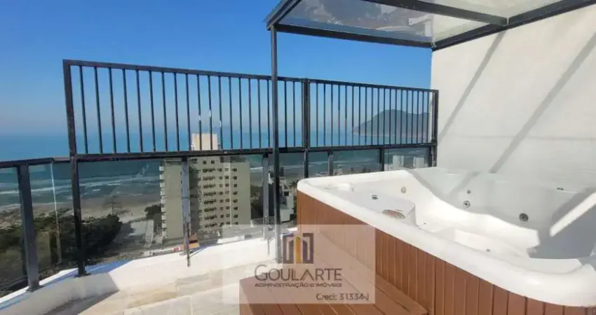COBERTURA DUPLEX, 3 dormitórios sendo 1 suíte, área gourmet com Jacuzzi e Churrasqueira - TOMBO -Guarujá/SP.