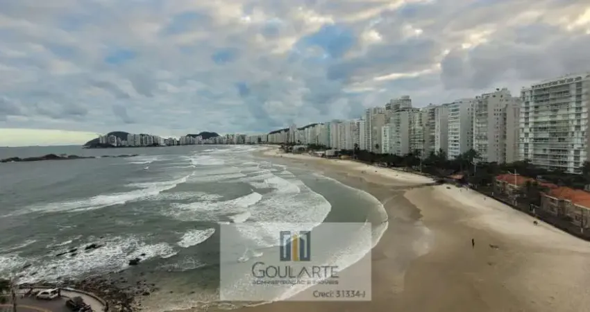 Apartamento alto padrão frente mar, 3 suítes climatizadas, *vista total mar* - Pitangueiras-Guarujá/SP.
