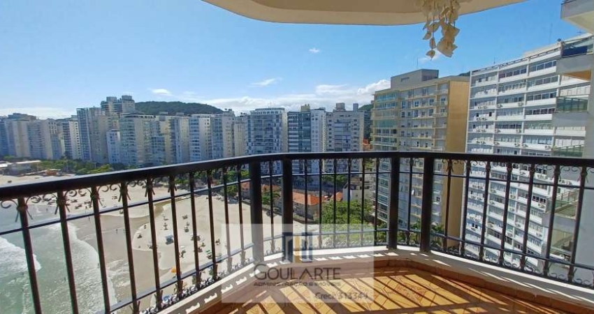 Apartamento com vista total do mar na praia da Pitangueiras-Guarujá/SP.