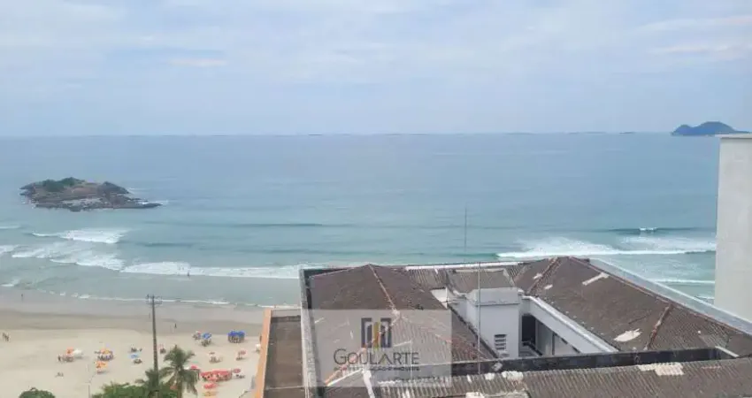 Apartamento alto padrão com sacada gourmet vista mar, 3 suítes climatizadas, lazer completo no condomínio - Pitangueiras - Guarujá/SP