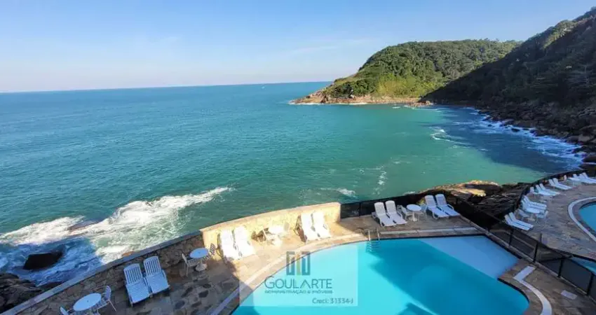 Apartamento alto padrão com sacada frente mar,1 suíte, lazer completo no condomínio, *vista total mar*, lado praia - enseada - guarujá/sp