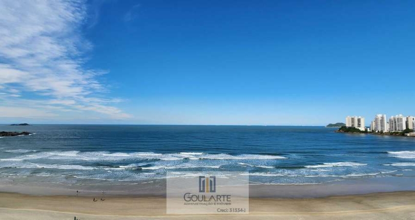 Apartamento Alto Padrão com sacada frente mar, 4 dormitórios sendo 1 suíte, PITANGUEIRAS-GUARUJÁ/SP.