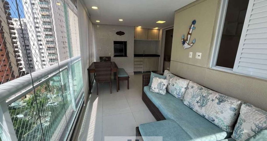 Apartamento com sacada gourmet, 3 dormitórios climatizados sendo 1 suíte, lazer completo no condomínio, PITANGUEIRAS - Guarujá/SP.