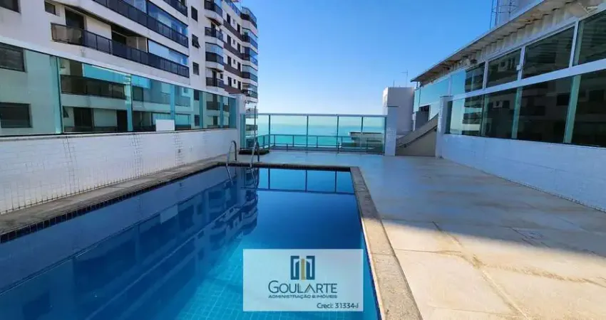 Apartamento alto padrão com 3 suítes climatizadas, lazer no condomínio e sacada vista parcial mar na praia da Astúrias-Guarujá/SP.