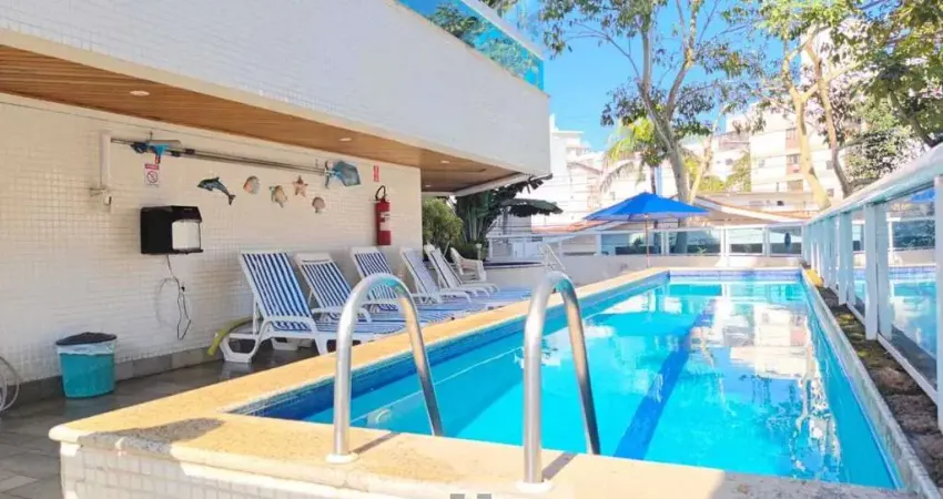 Apartamento Alto Padrão com sacada gourmet, 1  dormitório climatizado com acesso a sacada + 2 suítes climatizadas, lazer no condomínio na praia do Tombo - Guarujá/SP.