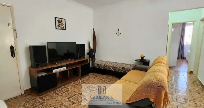 Apartamento com 1 dormitório climatizado, à menos de 300 metros do mar na praia da ENSEADA-GUARUJÁ/SP
