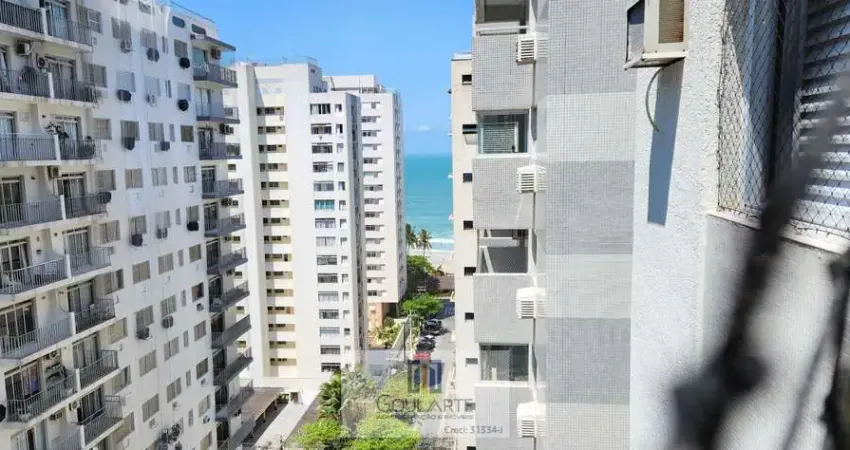 Apartamento alto padrão com acesso a sacada vista lateral mar, 3 dormitórios sendo 2 suítes climatizadas, na praia das pitangueiras - guarujá/sp.
