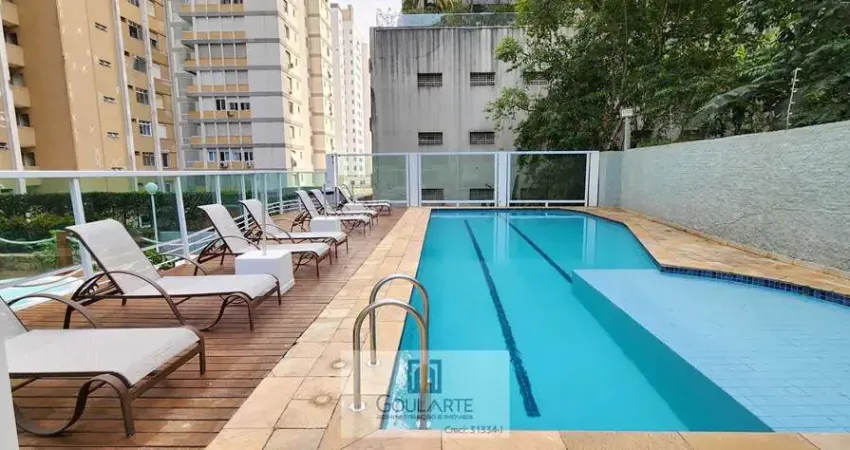 Apartamento alto padrão com acesso a sacada conjugada, 3 suítes climatizadas, lazer no condomínio, à 50m da praia das pitangueiras-guarujá/sp