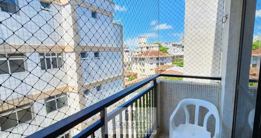 Apartamento com acesso a sacada, 2 dormitórios climatizados sendo 1 suíte, na praia das astúrias-guarujá/sp.