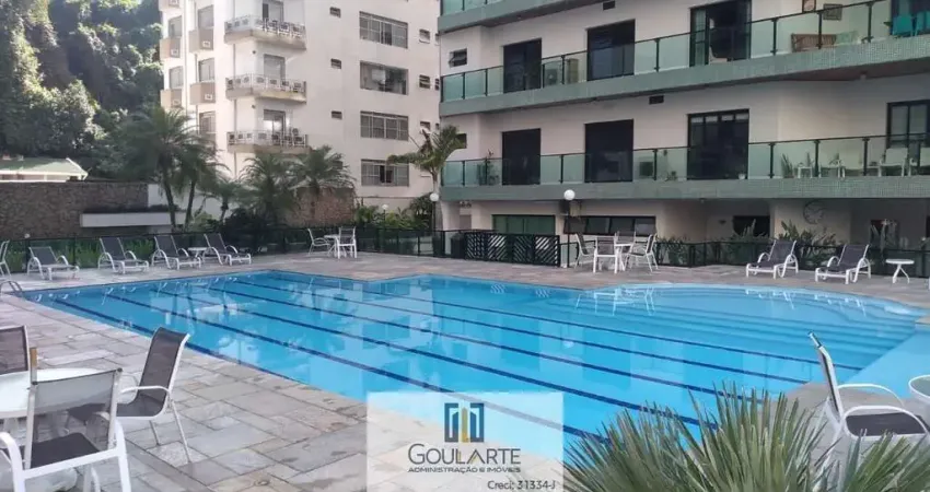 Apartamento alto padrão com sacada, 3 suítes sendo 2 climatizadas + dormitório de serviço, lazer completo no condomínio na praia das pitangueiras-guarujá/sp