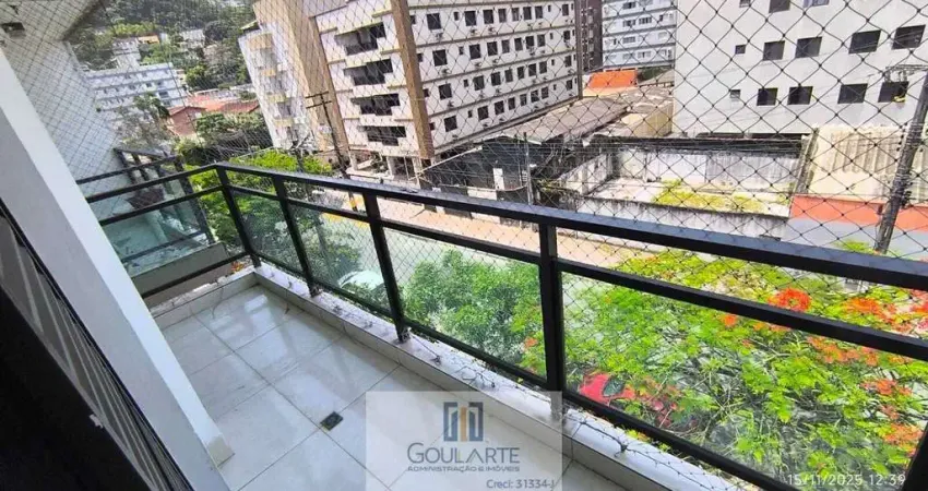 Apartamento com sacada, 3 dormitórios sendo 2 suítes climatizadas, lazer no condomínio, lado bairro na praia da enseada-guarujá/sp