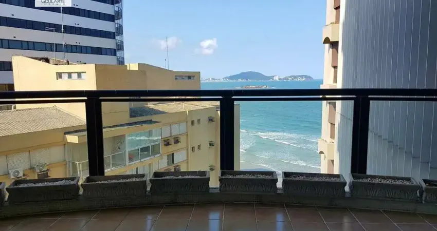 Apartamento alto padrão com vista lateral para o mar, 3 suítes climatizadas, na praia da astúrias-guarujá/sp.