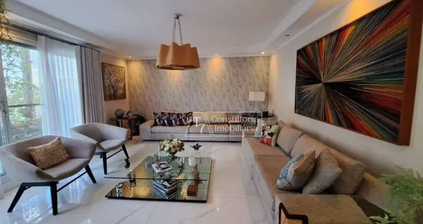 Sobrado com 4 dormitórios, 390 m² - venda por r$ 3.800.000,00 ou aluguel por r$ 16.070,00/mês - condomínio santa clara - indaiatuba/sp